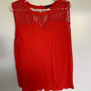 Paper moon orange/red top